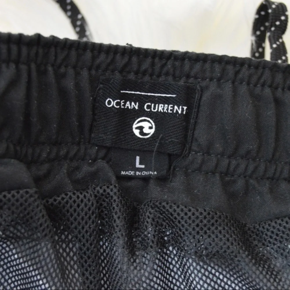 Ocean Current‎ Board/Swim Shorts Palms/Stripes Lg.
